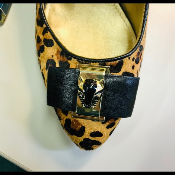 Naturalizer leather leopard print heels - Picture 7 of 8